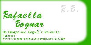 rafaella bognar business card